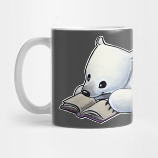 Reading polar bear Mug